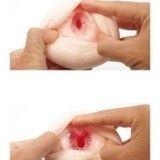 Âm đạo giả 2 đầu anime bằng silicon mềm có độ co giãn