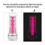 Cốc  silicon mềm trong suốt phát sáng dài 215mm