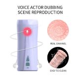 Cốc âm đạo giả silicon có rung 2 đầu cầm tay dài 19.7cm