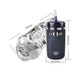 Máy rung tự động kèm âm đạo giả silicon dài 175mm sạc USB