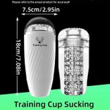 Cốc âm đạo silicon trong suốt mềm dài 18cm có thể tháo rời