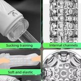 Cốc âm đạo silicon trong suốt mềm dài 18cm có thể tháo rời