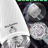 Cốc âm đạo silicon trong suốt mềm dài 18cm có thể tháo rời