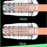 Cốc âm đạo silicon trong suốt mềm dài 18cm có thể tháo rời