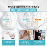 Dung Dịch Vệ Sinh Phụ Nữ Her Feel Prebiotic Rose Kháng Viêm Khử Mùi