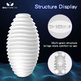 Cốc âm đạo giảm silicon xoắn ốc có chế độ sưởi ấm dùng sạc