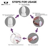 Cốc âm đạo giảm silicon xoắn ốc có chế độ sưởi ấm dùng sạc