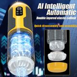 Cốc âm đạo giả trong suốt tự động thụt xoay có 7 chế độ