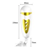 Cốc âm đạo giả gắn tường hình miệng có 12 chế độ rung