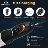 CỐC ÂM ĐẠO GIẢ xoay tỏa nhiệt với 10 chế độ rung dùng sạc