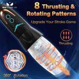 CỐC ÂM ĐẠO GIẢ xoay tỏa nhiệt với 10 chế độ rung dùng sạc