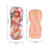 CỐC ÂM ĐẠO GIẢ anime silicon mềm xoắn ốc dài 160mm