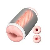 CỐC ÂM ĐẠO GIẢ silicon miệng và hậu môn dài 173mm chống nước