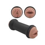 CỐC ÂM ĐẠO GIẢ silicon 2 dầu dài 21cm cầm tay không rung