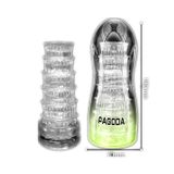 Cốc âm đạo trong suốt silicon giống âm đạo mềm dài 180mm