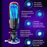 Cốc âm đạo rung silicon gắn tường dài 26cm màu đen