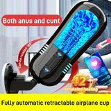 Cốc âm đạo rung silicon gắn tường dài 26cm màu đen