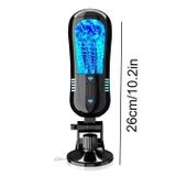 Cốc âm đạo rung silicon gắn tường dài 26cm màu đen