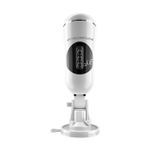 Cốc âm đạo có rung sưởi ấm dính tường màu trắng