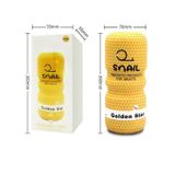 Cốc âm đạo giả silicon snail âm đạo miệng và hậu môn dài 160mm