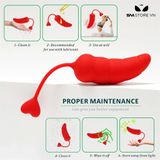  Trứng rung ngụy trang quả ớt điều khiển từ xa dài 16.5cm