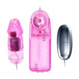  Trứng rung nhựa 2 đầu có dương vật dài 8.9cm