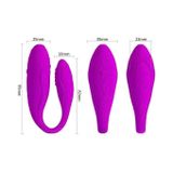 Trứng rung silicon 30 tần số 2 đầu Pretty Love dài 95mm