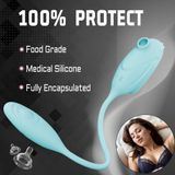 Trứng rung silicon 2 đầu có 10 chế độ hút dài 31cm