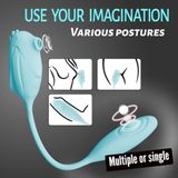 Trứng rung silicon 2 đầu có 10 chế độ hút dài 31cm