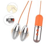 Trứng rung silicon 2 đầu có 9 tần số sạc điện chống nước