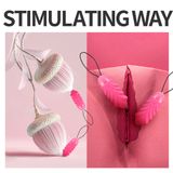 Trứng rung silicon điều khiển từ xa có 10 tần số pin sạc