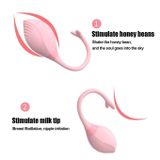 Trứng rung silicon hình đuôi cá có 9 chế độ dài 15.5cm