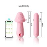 Trứng rung mini ngụy trang cây nấm hồng có 10 tần số