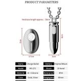 Trứng rung mini cực mạnh ngụy trang hình viên đạn mạ inox