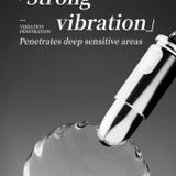 Trứng rung mini cực mạnh ngụy trang hình viên đạn mạ inox