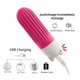 Trứng rung tai gấu có 10 tần số sạc USB dài 8.4cm