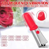 Trứng rung thỏi son môi silicon dài 13cm có 10 tần số