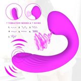 Trứng rung hút 2 đầu có 7 tần số dài 13.7cm sạc điện