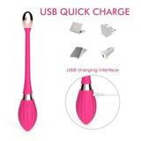 Trứng rung silicon điều khiển từ xa có 10 tần số dài 212mm