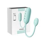 Trứng rung silicon 2 đầu điều khiển từ xa màu xanh dài 230mm