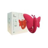 Trứng rung 2 đầu điều khiển từ xa màu đỏ dài 80mm 391486