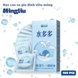 Bao Cao Su Gia Đình Siêu Mỏng Cá Heo Xanh MingLiu  100 cái