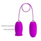 Trứng rung hút 2 đầu silicon có lưỡi liếm dài 73mm 391750