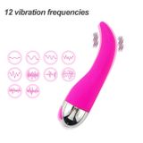 Máy rung hình lưỡi liếm hồng có 12 tần số dài 13.8cm