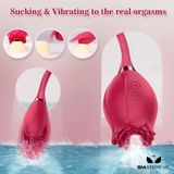 Trứng rung hút bông hoa hồng có 10 chế độ sạc điện 391775