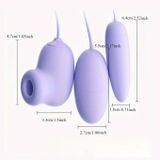 Trứng rung 2 đầu cực mạnh sạc điện dài 8cm màu tím