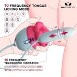 Máy bú nữ có lưỡi rung 10 tần số silicon dài 44.5cm