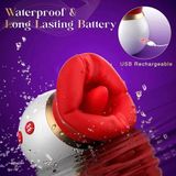 Máy bú cho nữ có miệng to và lưỡi rung 10 chế độ