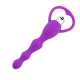 Máy rung hậu môn chuỗi 4 hạt silicon dài 17cm