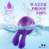 Kẹp núm vú tai thỏ rung 8 tần số sạc điện dài 10.2cm